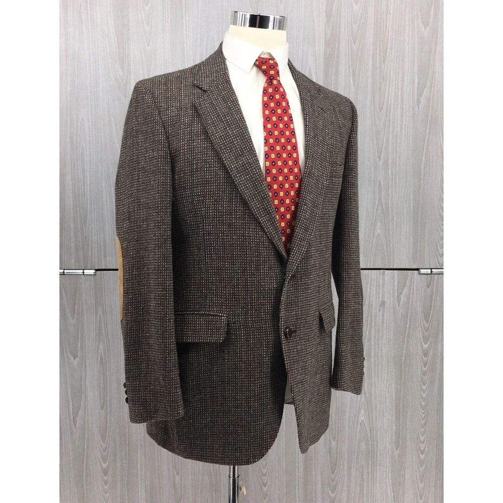 Stafford Men's 100% Wool Blazer 2 Button Sport Coat Size: 43R